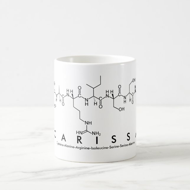 Taza De Café Mug nombre péptido carissa (Centro)
