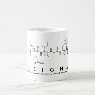 Taza De Café Mug nombre péptido de Aleigha