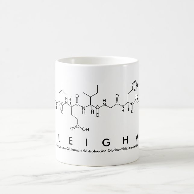 Taza De Café Mug nombre péptido de Aleigha (Centro)
