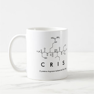 Taza De Café Mug nombre péptido de cris