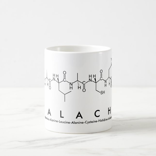 Taza De Café Mug nombre péptido de Malachi (Centro)