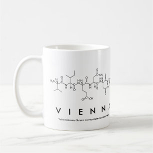 Taza De Café Mug nombre péptido de Viena