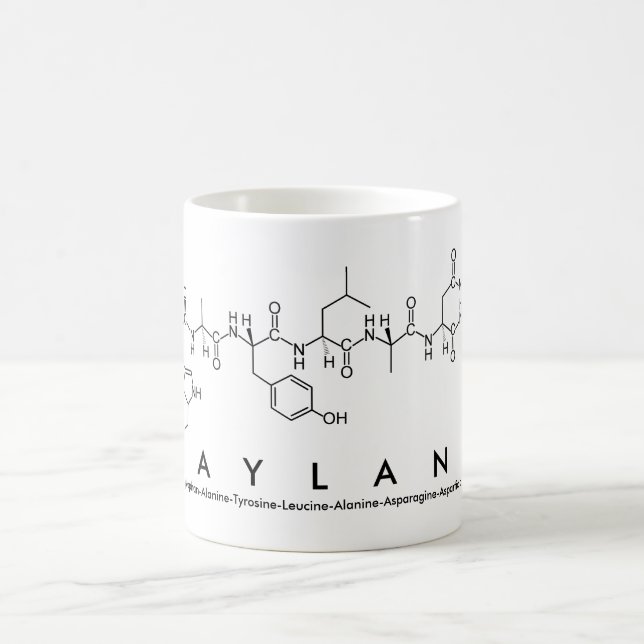 Taza De Café Mug nombre péptido de Wayland (Centro)