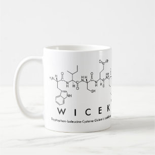 Taza De Café Mug nombre péptido de Wicek