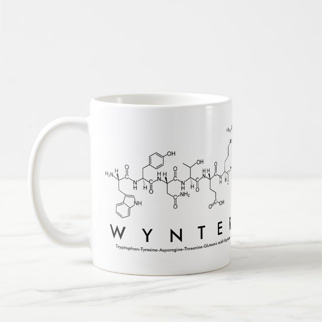 Taza De Café Mug nombre péptido de Wynter (Izquierda)