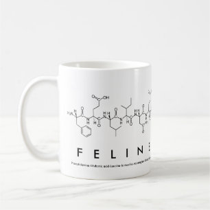 Taza De Café Mug. nombre péptido felino