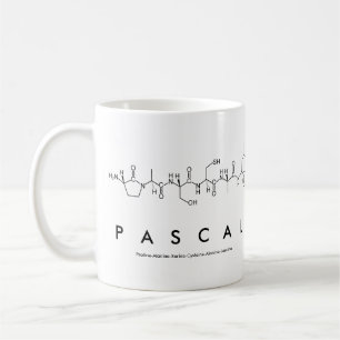 Taza De Café Mug nombre péptido pascal