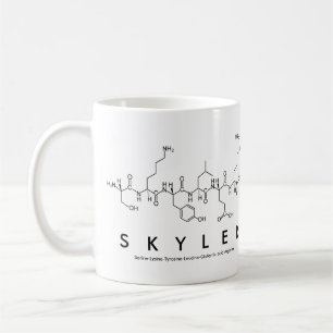 Taza De Café Mug nombre péptido Skyler