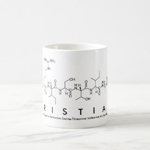 Taza De Café Mug nombre péptido tristiano