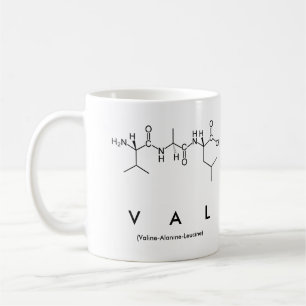 Taza De Café Mug nombre péptido Val
