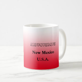 Taza De Café Mug - Nuevo México Mug State Mug con Ciudad