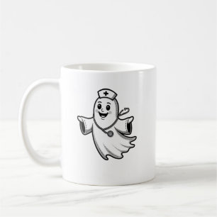 Taza De Café Mug Nurse Halloween Diversión