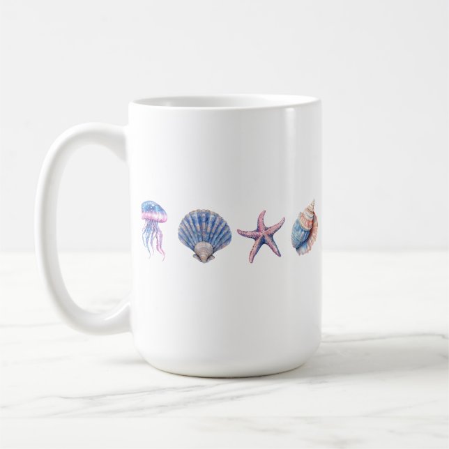 Taza De Café Mug "Ocean Dreams" (Izquierda)