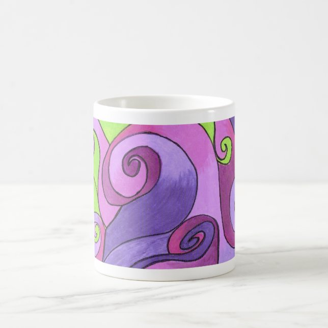 Taza De Café Mug - Ondas Lavendar (Centro)