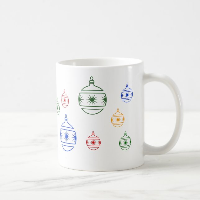 Taza De Café Mug - Ornamentos de árbol de Navidad (Derecha)