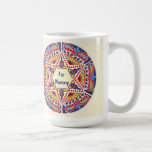 Taza De Café Mug "Paisley Dreidel"<br><div class="desc">Mug "Paisley Dreidel." Disfruta de esta taza de Hanukkah para ti mismo, o para alguien en tu lista de regalos. Divertido de llenarlo con algunas golosinas, como dreidels y monedas de chocolate/gelt, envolver con celofán y atarlo con un arco. Personalice eligiendo su estilo de fuente favorito, color y tamaño y...</div>