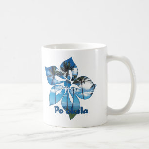 Taza De Café Mug "Palm Tree Hibiscus"