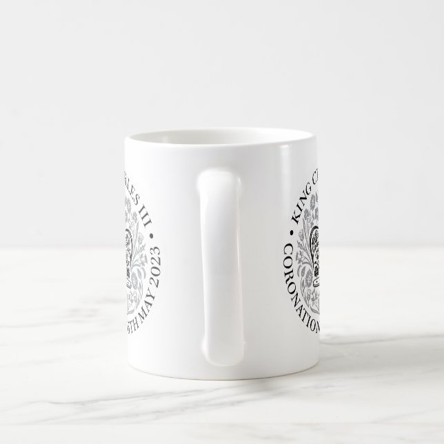 Taza De Café Mug para coronación 2023 - Negro (Mango)