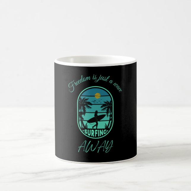 Taza De Café Mug para el amante del surf (Centro)