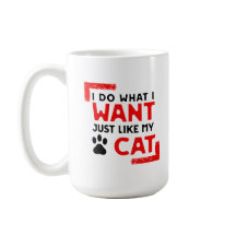 Mug para los dueños de gatos hago lo que quiero co
