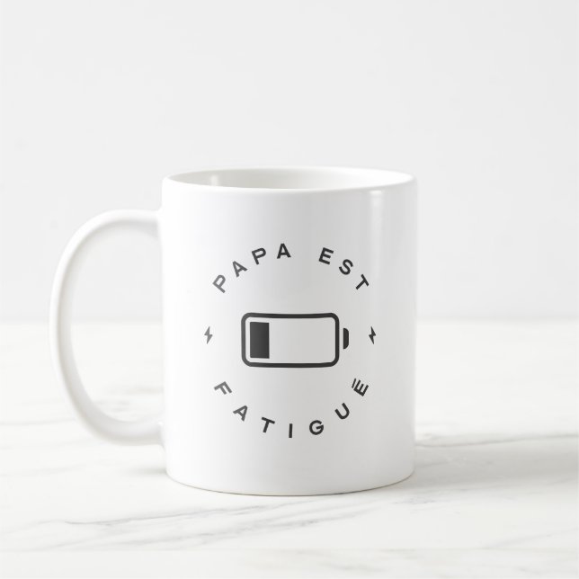 Taza De Café mug para papás cansados (Izquierda)