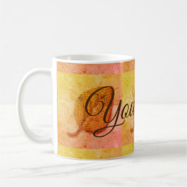 Taza De Café Mug Patterada con Parche Brillante Personalizado
