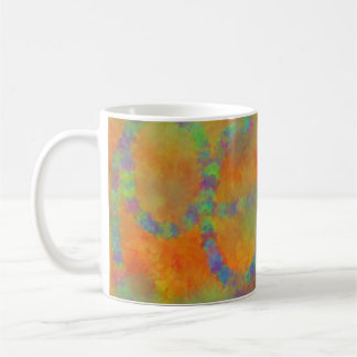 Taza De Café Mug Peace en fleurs