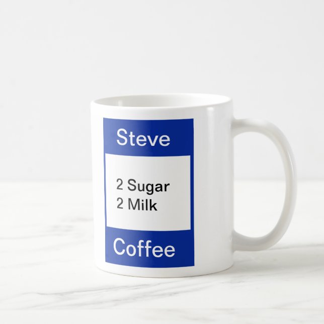 Taza De Café Mug personal - Azul (Derecha)