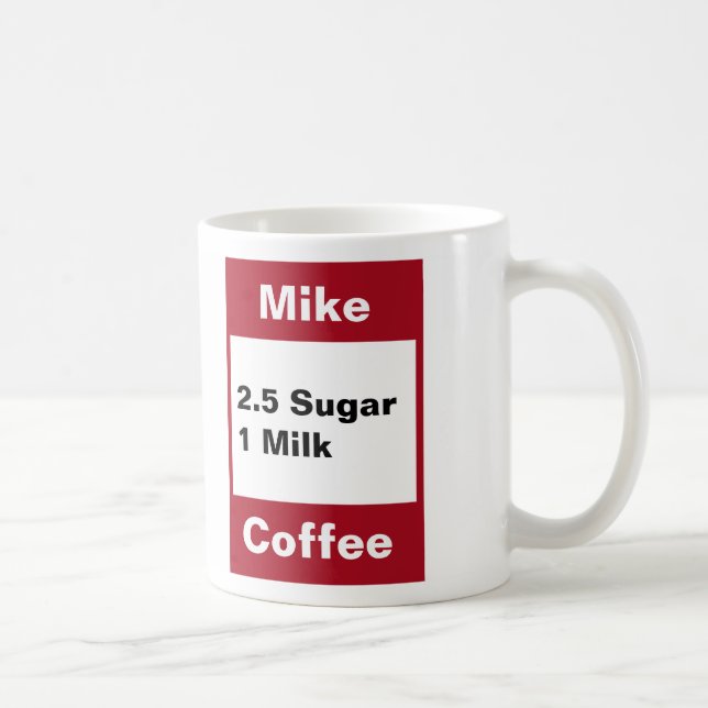 Taza De Café Mug personal - Rojo (Derecha)