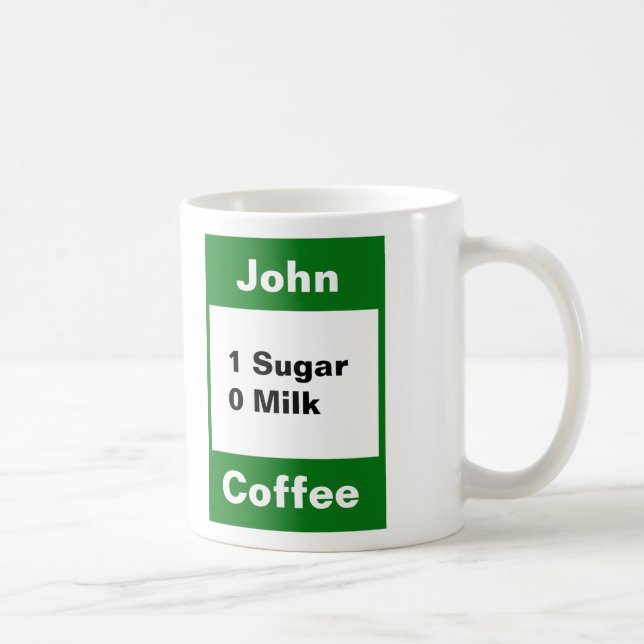 Taza De Café Mug personal - Verde (Derecha)