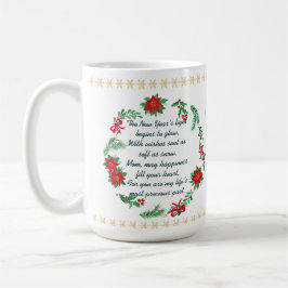 Taza De Café Mug personalizada de Año Nuevo para mamá - Mensaje