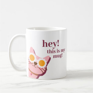 Taza De Café Mug personalizada de gato divertida