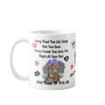 Mug personalizada de gato para los amantes del gat
