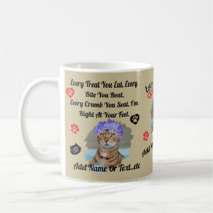 Taza De Café Mug personalizada de gato para los amantes del gat
