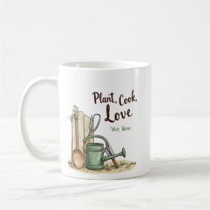 Taza De Café Mug personalizada de granja - planta, cocinero, am
