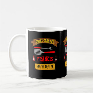 Taza De Café Mug personalizada de Grill Master con nombre edita