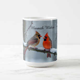 Taza De Café Mug personalizada de la pareja cardinal