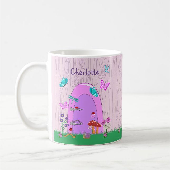 Taza De Café Mug personalizada de puerta de hadas (Izquierda)