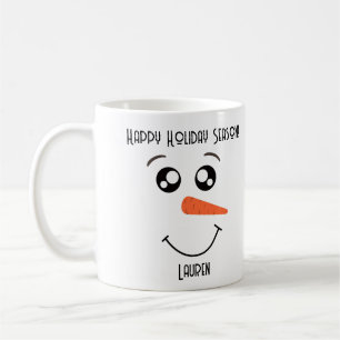TAZA DE CAFÉ MUG PERSONALIZADA DE SNOWMAN FACE