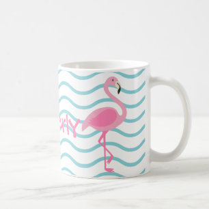 Taza De Café Mug. personalizada Flamingo rosa