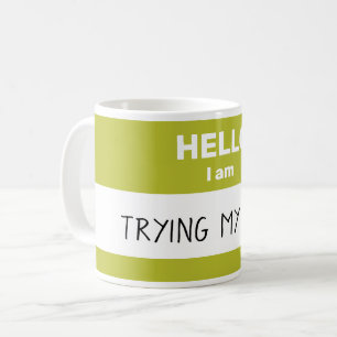 Taza De Café Mug personalizada "Hello I Am"