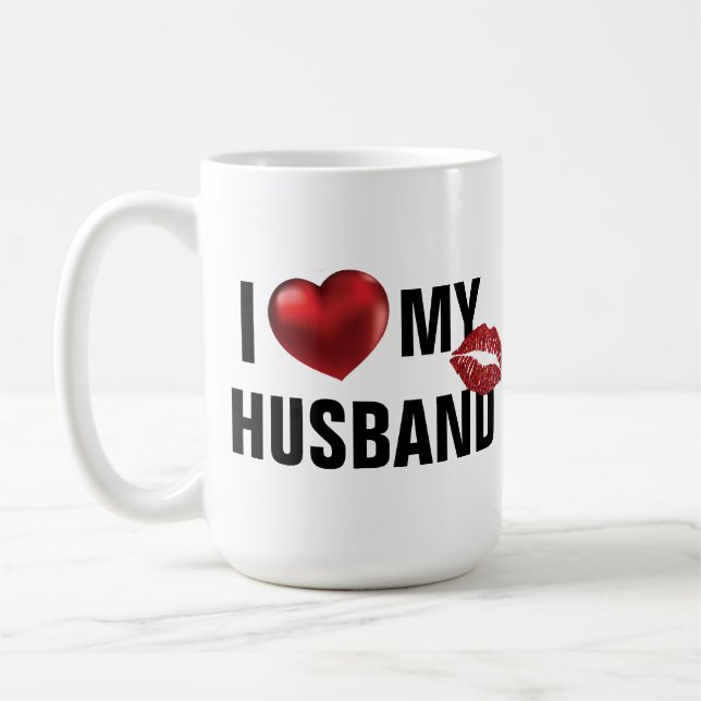 Taza De Café Mug personalizada, marido amoroso o esposa persona (Izquierda)