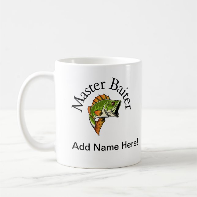 Taza De Café Mug personalizada Master Baiter (Izquierda)