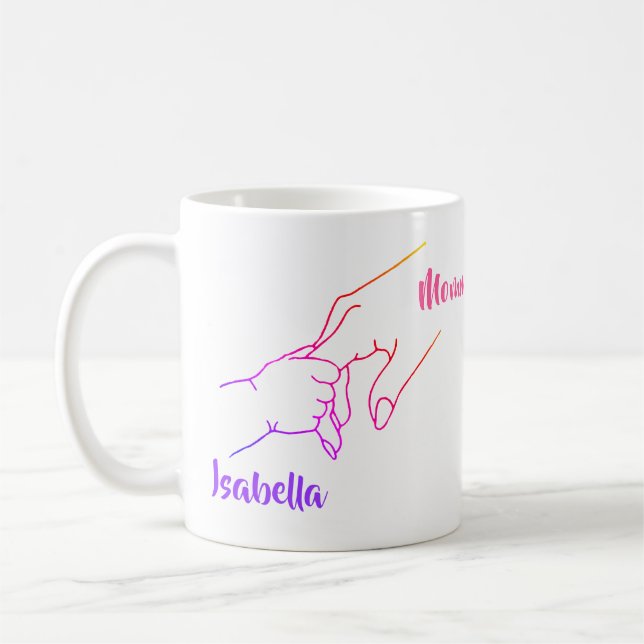 Taza De Café Mug personalizada para madre e hijo (Izquierda)