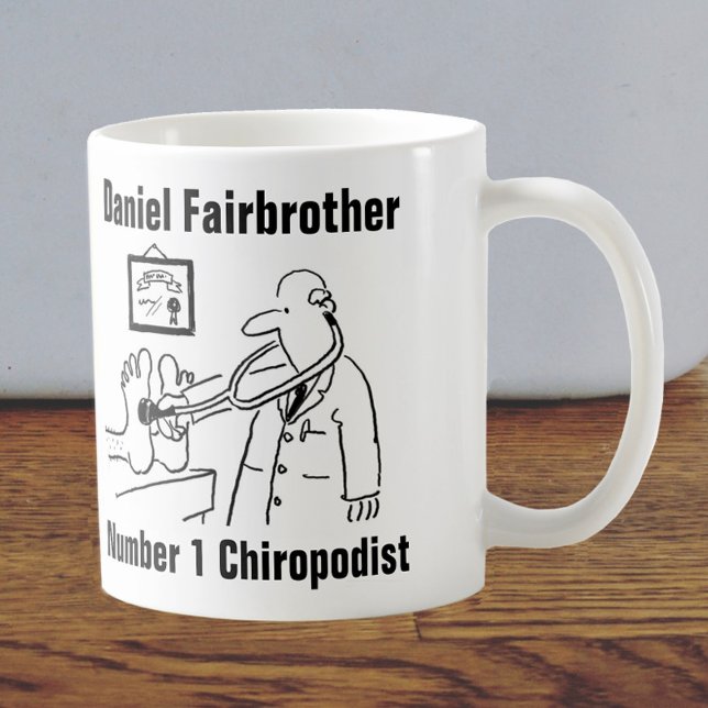 Taza De Café Mug personalizada para un chiropodista (Subido por el creador)