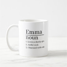 Mug personalizado de definición de nombre personal