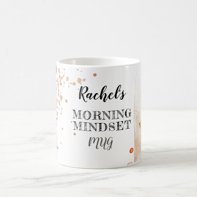 Taza De Café Mug personalizado de Morning Mindset (Centro)