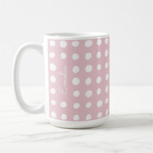 Taza De Café Mug personalizado de puntos dibujados a mano