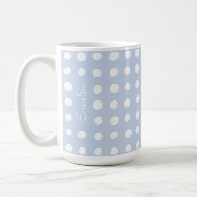 Taza De Café Mug personalizado de puntos dibujados a mano (Izquierda)