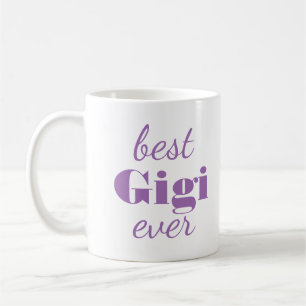 Taza De Café Mug Personalizado personalizado morado Gigi modern